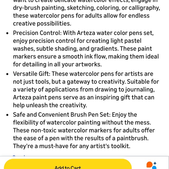 ARTEZA 48 Premium Real Brush Pens Unique Colors/Blendable/Water-Based Ink - Picture 11 of 12